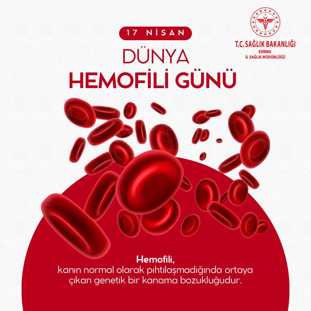Edirne'de Hemofili Farkındalık Yüksek; Genetik Kan Hastalığına Dikkat