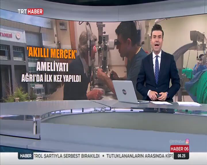 Ağrı'da İlk Torik Trifokal Mercek Ameliyatı Gerçekleştirildi