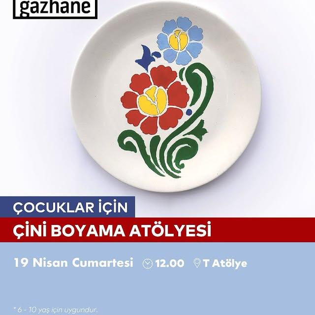 Müze Gazhanede Çocuklara Çini Boyama ve Sulu Boya Atölyeleri