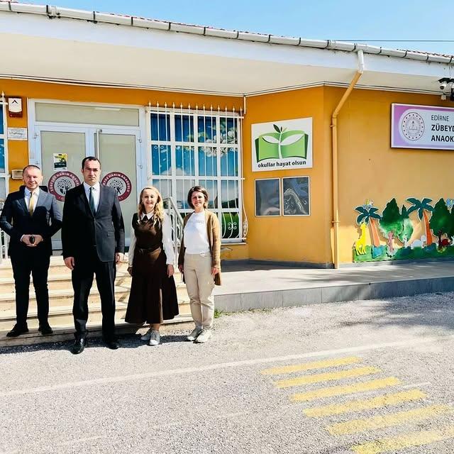 Edirne Valisi Zübeyde Hanım Anaokulu’nu Ziyaret Etti