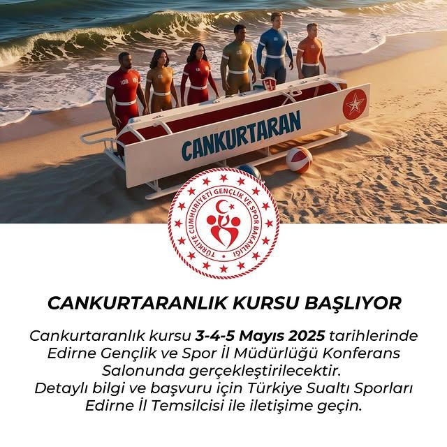 Edirnedeki Gençler Cankurtaranlık Eğitimi Alacak