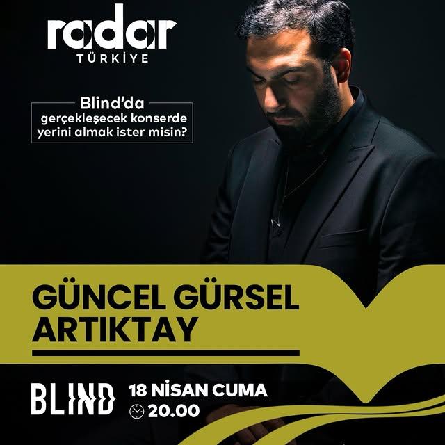 İBB Kültür’den Blind’de Güncel Gürsel Artıktay Konseri